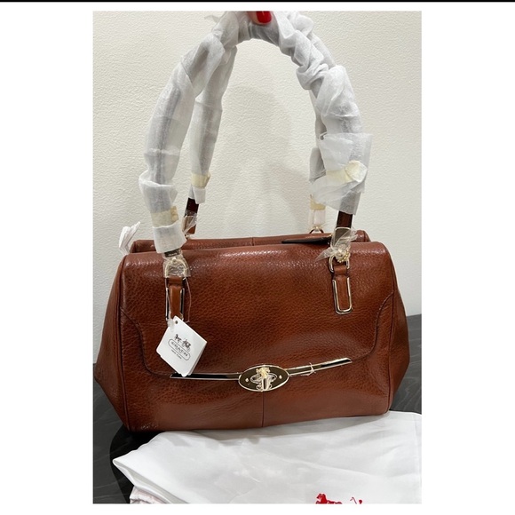 COACH MADISON SMALL LEATHER HANDBAG NEW - Picture 2 of 8